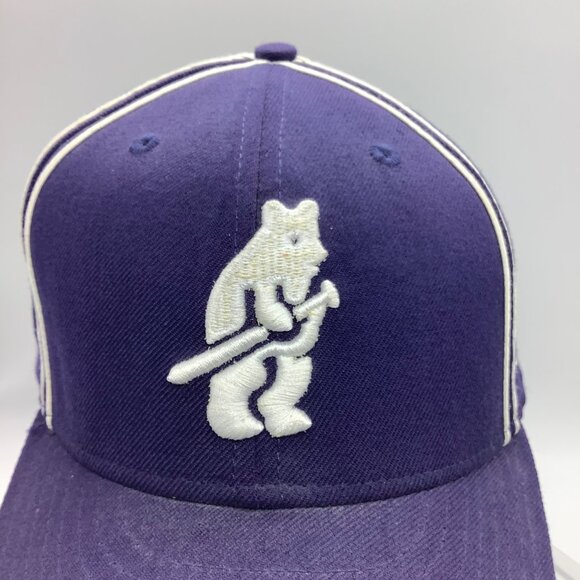 Chicago Cubs New Era 59Fifty Cooperstown Collection Blue Baseball Cap Size 7 1/8 - Picture 4 of 6